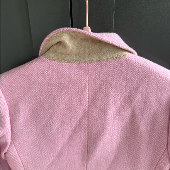 J. Crew Crewcuts Pink Herringbone Schoolgirl Blazer • NWT • size 3 - Picture 7 of 9